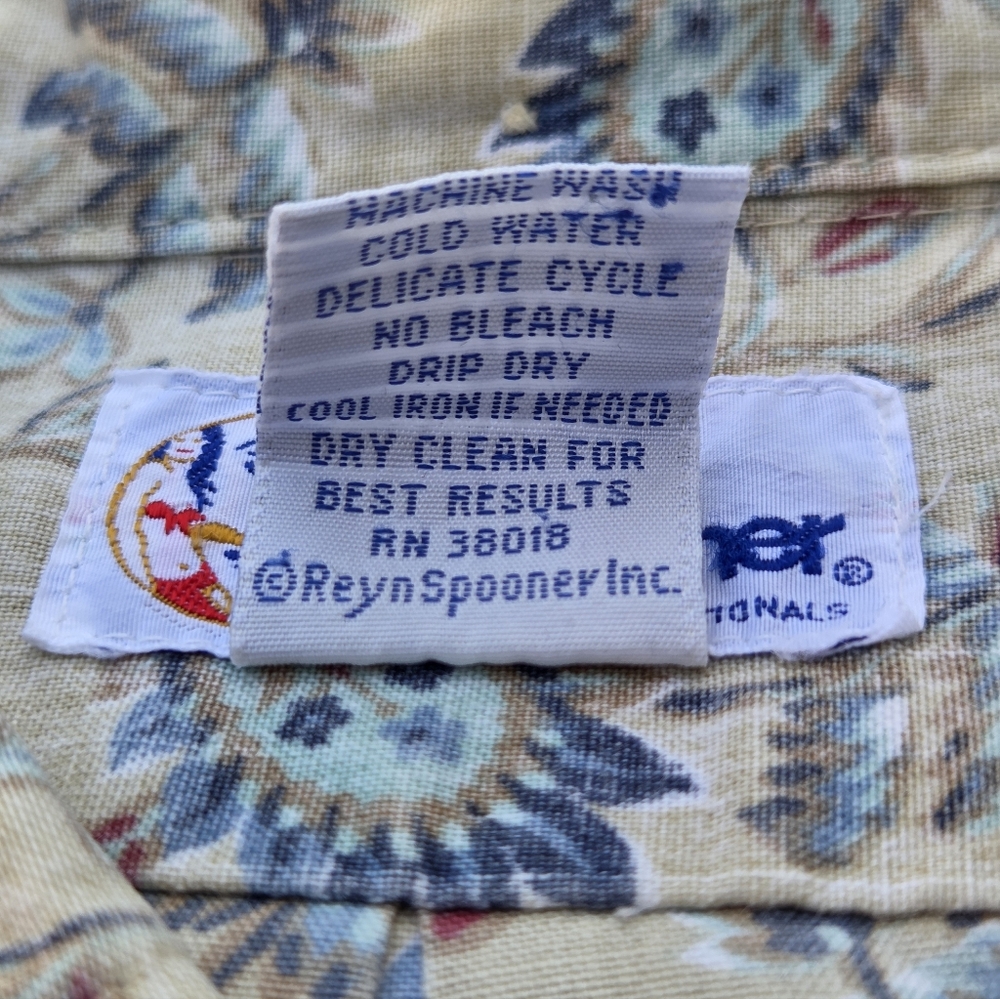 Reyn Spooner Aloha Hawaiian Shirt Floral Print Size XXL - Picture 9 of 10